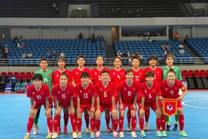 Đội tuyển futsal nữ Việt Nam xuất sắc giành quyền vào chung kết. (Ảnh: VFF)