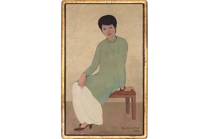 Bức tranh sơn dầu Portrait de Mademoiselle Phuong (tạm dịch: Chân dung cô Phương) của họa sĩ Mai Trung Thứ có giá gõ búa 3,1 triệu USD trong một phiên đấu của nhà đấu giá Sotheby’s năm 2021, hiện là bức tranh Việt Nam có giá cao nhất. Nguồn: Sotheby’s