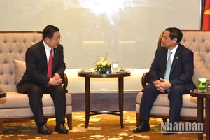 Thủ tướng Chính phủ Phạm Minh Chính tiếp Tổng Thư ký ASEAN Kao Kim Hourn.