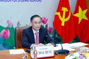 Đồng chí Lê Hoài Trung, Bí thư Trung ương Đảng, Trưởng Ban Đối ngoại Trung ương. (Ảnh: TTXVN)
