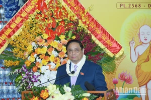 Thủ tướng Phạm Minh Chính phát biểu ý kiến tại Đại lễ Phật đản.