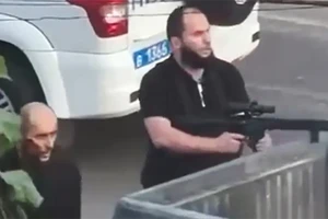 Các tay súng trong vụ khủng bố ở Dagestan. (Nguồn: TTXVN)