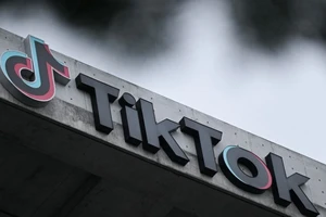 Biểu tượng của TikTok. (Ảnh: AFP/TTXVN)