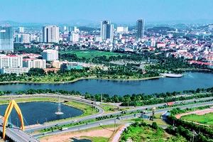 Một góc thành phố Bắc Ninh hôm nay. 