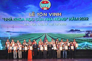 Các "Nhà khoa học của nhà nông" được vinh danh năm 2022.