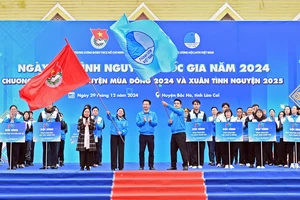 Toàn cảnh lễ khai mạc Ngày hội Tình nguyện quốc gia năm 2024.