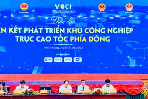 Chủ tịch VCCI Phạm Tấn Công phát biểu tại diễn đàn.