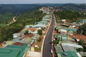 Diện mạo mới xã An toàn khu Quảng Trực nơi biên giới huyện Tuy Đức, tỉnh Đắk Nông.