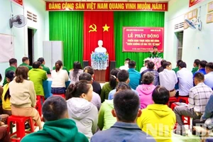 Quang cảnh buổi lễ.