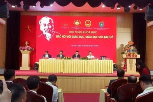 Toàn cảnh Hội thảo khoa học "Bác Hồ với giáo dục, giáo dục với Bác Hồ".