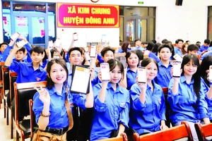 Đoàn Thanh niên xã Kim Chung là lực lượng nòng cốt của các Tổ chuyển đổi số cộng đồng tại địa phương. 