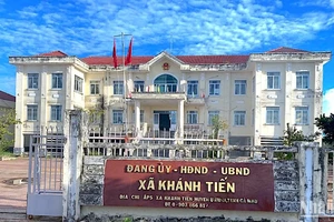 Trụ sở Ủy ban nhân dân xã Khánh Tiến (huyện U Minh, tỉnh Cà Mau), nơi vừa có báo cáo gửi huyện U Minh về tình hình xử lý công nợ.