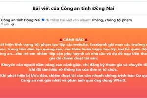Trang thông tin chính thức trên Facebook của Công an tỉnh Đồng Nai đã phát đi thông tin cảnh báo liên quan đến thủ đoạn mạo danh trại hè hướng nghiệp để lừa đảo, chiếm đoạt tiền của phụ huynh. (Ảnh chụp màn hình)