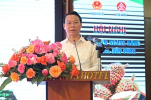 Bộ trưởng Nông nghiệp và Môi trường Đỗ Đức Duy phát biểu tại Hội nghị phát triển ngành hàng sầu riêng bền vững tổ chức ngày 24/5.