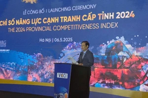 Chủ tịch VCCI Phạm Tấn Công phát biểu tại buổi lễ.
