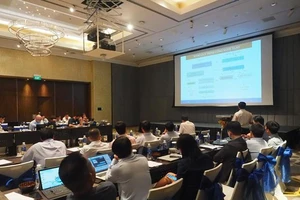 Toàn cảnh buổi hội thảo của Samsung và DNP Water.