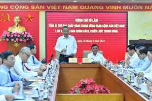 Tổng Bí thư Tô Lâm làm việc với Ban Chính sách, chiến lược Trung ương.
