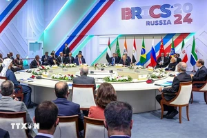 Toàn cảnh Hội nghị Cấp cao Nhóm BRICS ở Kazan, Nga, ngày 23/10/2024. (Ảnh: ANI/TTXVN)