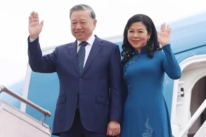 Tổng Bí thư Tô Lâm và Phu nhân. (Ảnh: Thống Nhất/TTXVN)