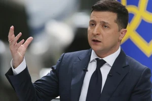 Tổng thống Ukraine Volodymyr Zelensky. (Ảnh: Tân Hoa xã)
