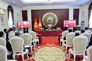 Đại hội đại biểu Đảng bộ Việt Nam tại Trung Quốc diễn ra tại trụ sở Đại sứ quán Việt Nam ở thủ đô Bắc Kinh.