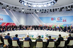 Hội nghị thượng đỉnh Nhóm BRICS ở Nga năm 2024. Ảnh: AP