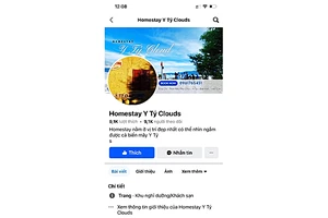 Fanpage giả mạo của homestay Y Tý Clouds.