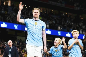 Kevin de Bruyne chia tay sân Etihad sau lần 421 khoác áo Man City.