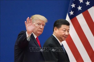 Tổng thống đắc cử Mỹ Donald Trump (trái) và Chủ tịch Trung Quốc Tập Cận Bình. Ảnh tư liệu: TTXVN