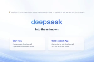 Trang web DeepSeek. (Ảnh: Trung Hiếu)