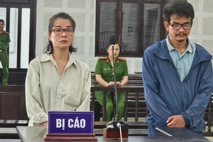 Các bị cáo tại phiên tòa. (Ảnh: AD)