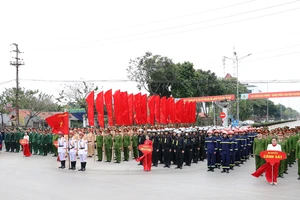 Lễ ra quân bảo đảm an ninh trật tự Tết Nguyên đán Ất Tỵ 2025 Công an tỉnh Ninh Bình.