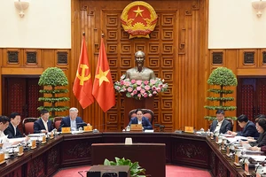 Thủ tướng Phạm Minh Chính chủ trì cuộc họp với các bộ, ngành để rà soát các công việc chuẩn bị đàm phán thương mại với Hoa Kỳ. Ảnh | ĐỨC ANH