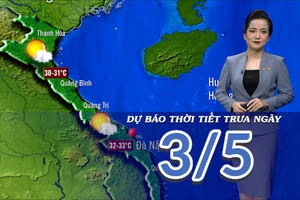 [Video] Dự báo thời tiết trưa ngày 3/5/2025: Trời nóng nhẹ về trưa chiều
