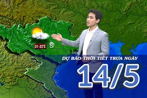 [Video] Dự báo thời tiết trưa ngày 14/5/2025: Các khu vực xuất hiện mưa rào và dông về chiều tối