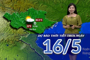 [Video] Dự báo thời tiết trưa ngày 16/5/2025: Mưa dông quay trở lại trong chiều và tối