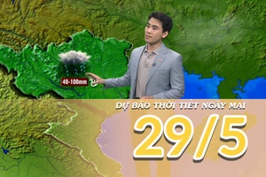 [Video] Dự báo thời tiết đêm nay và ngày mai 29/5/2025: Mưa lớn diện rộng 
