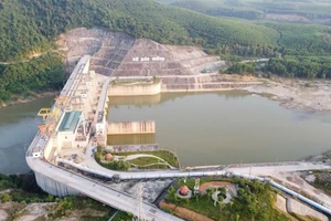 Toàn cảnh Dự án hồ chứa nước Bản Mồng.
