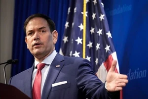 Thượng nghị sĩ Marco Rubio phát biểu tại một sự kiện ở Washington DC, ngày 29/3/2022. Ảnh: Getty Images/TTXVN