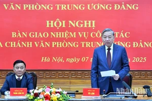 Tổng Bí thư Tô Lâm phát biểu chỉ đạo hội nghị. (Ảnh: ĐĂNG KHOA)