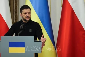 Tổng thống Ukraine Volodymyr Zelensky. (Ảnh: PAP/TTXVN)