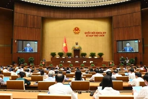Quang cảnh phiên họp. (Ảnh: BÙI GIANG) 
