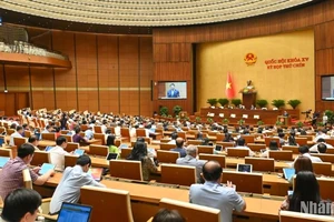 Quang cảnh phiên họp của Quốc hội, sáng 13/5/2025. (Ảnh: BÙI GIANG)