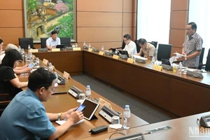 Quang cảnh phiên thảo luận tổ của Quốc hội, chiều 15/5/2025. (Ảnh: BÙI GIANG) 