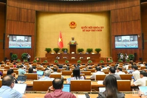 Quang cảnh phiên họp của Quốc hội, ngày 16/5/2025. (Ảnh: BÙI GIANG)