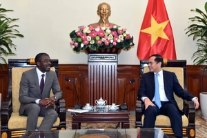 Phó Thủ tướng, Bộ trưởng Ngoại giao Bùi Thanh Sơn tiếp Giám đốc Trung tâm Di sản thế giới của UNESCO Lazare Eloundou Assomo. (Ảnh: Báo Thế giới và Việt Nam)