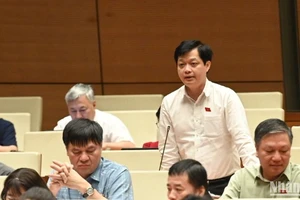 Đại biểu Nguyễn Hải Nam (Đoàn thành phố Huế). (Ảnh: BÙI GIANG) 