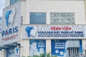 Bệnh viện Răng hàm mặt Thẩm mỹ Paris nơi xảy ra sự cố y khoa khiến bệnh nhân tử vong. (Ảnh: Sở Y tế cung cấp)