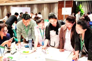 Học viện đào tạo mến khách IBH ở thành phố Đà Nẵng mỗi năm tổ chức hàng trăm khóa đào tạo chuyên sâu cho các đơn vị đối tác. (Ảnh ANH ĐÀO)
