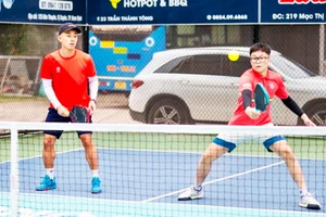 Phong trào chơi pickleball đang phát triển ở nhiều địa phương.